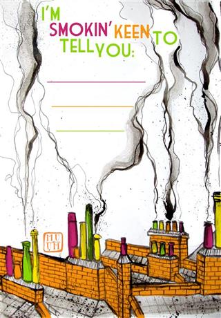 smoke chimney card