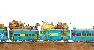 Indian train travel