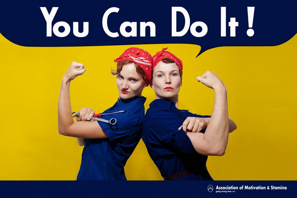 you can do it retro poster
