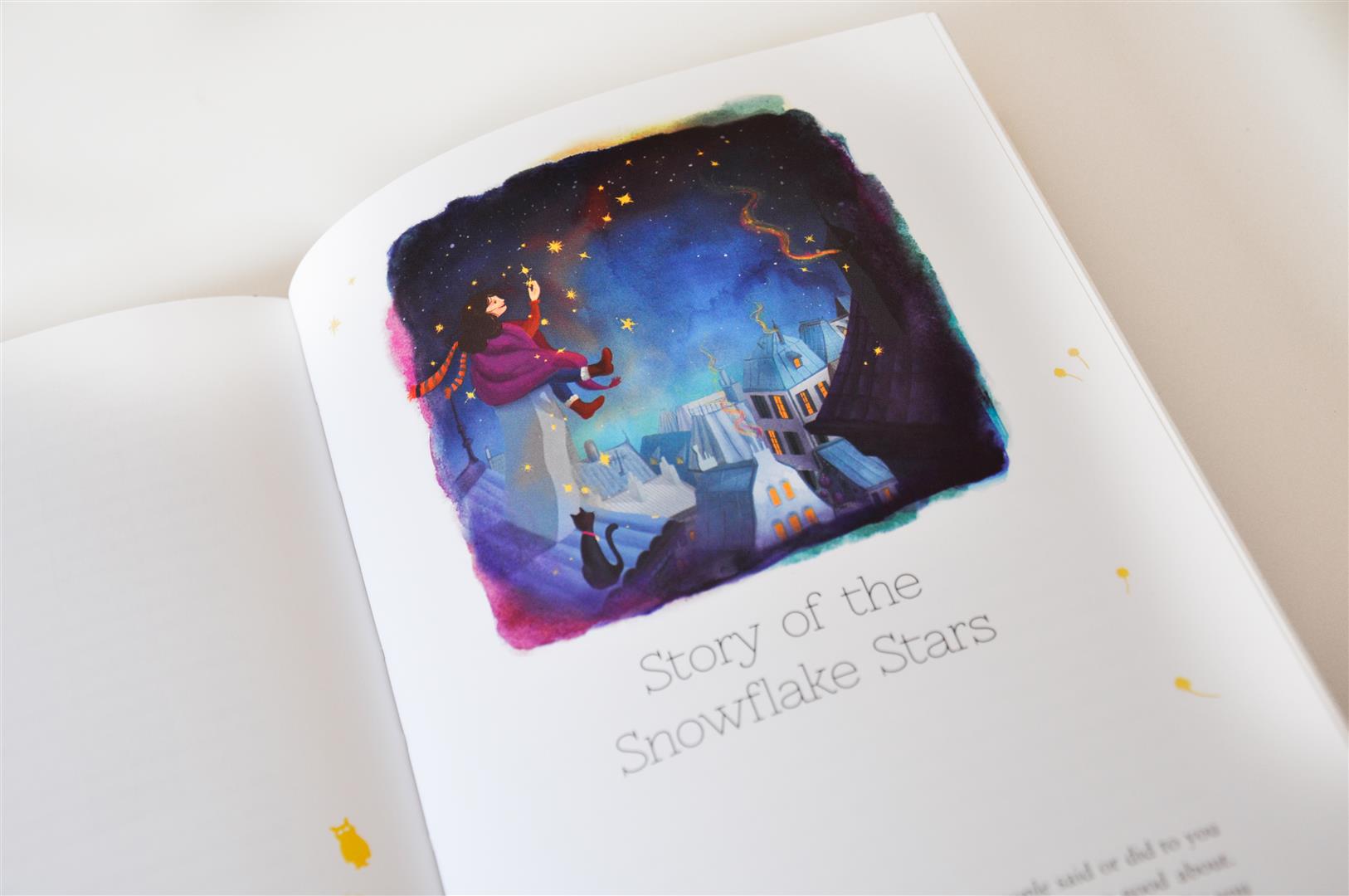 Sleepy Magic Illustration Snowflake story