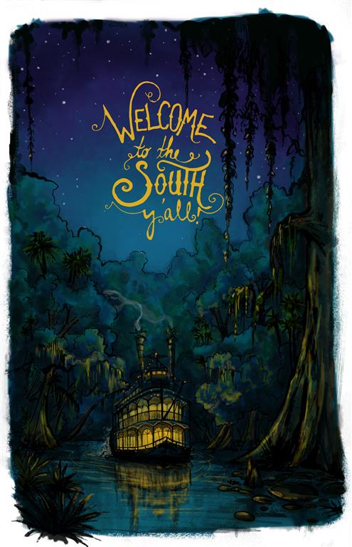 Welcome to the South Mississippi Steam Boat Poster