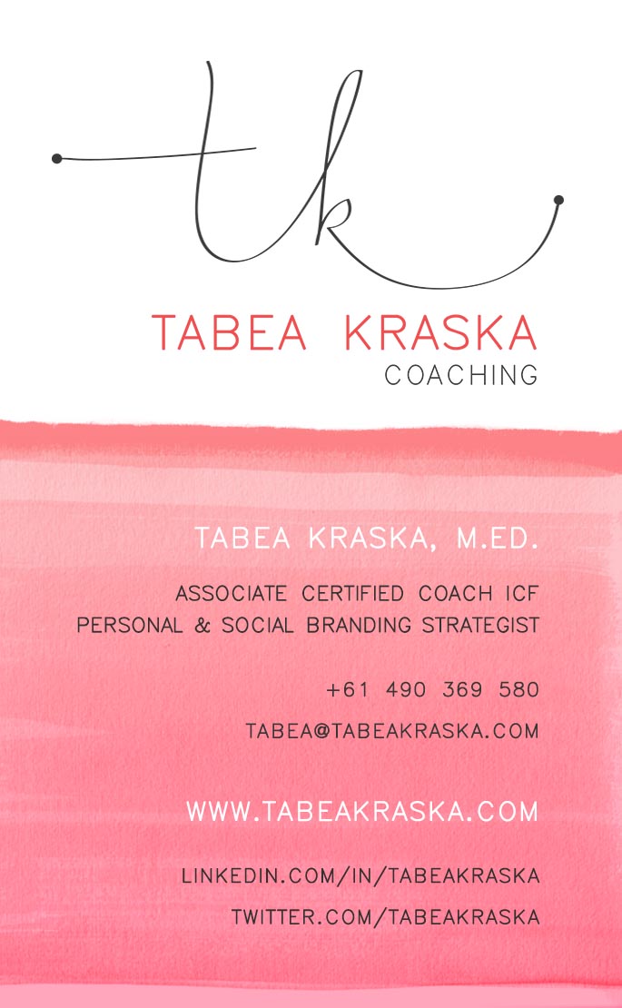 business card Tabea Kraska coach 